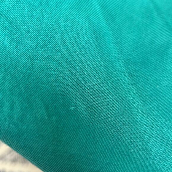 J. Crew Factory Green tiered knit jersey dress size xs NWOT- Repaired - Picture 8 of 9